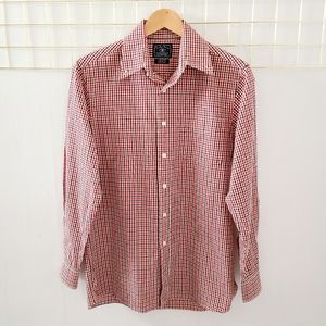 NWT Lucky Brand Dungarees Plaid Check Button-Down Western Shirt